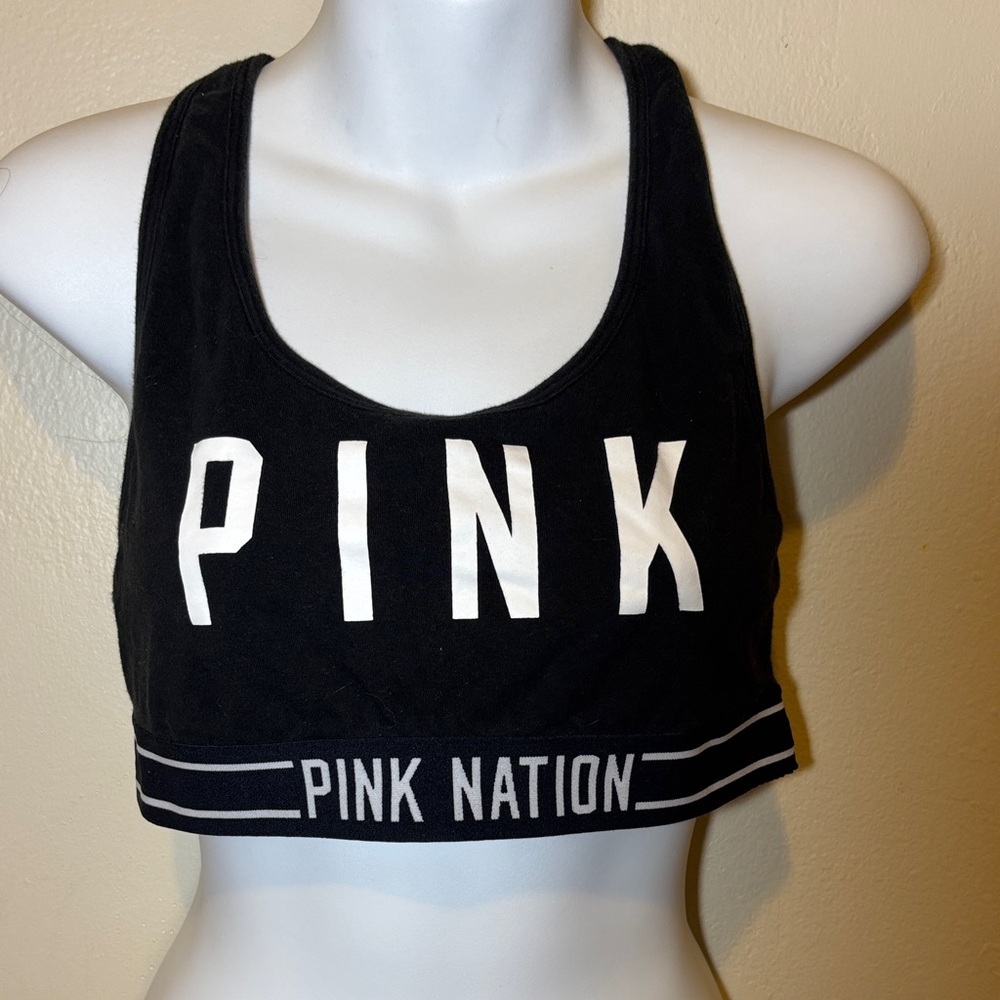 PINK Victoria's Secret Black Crop Top